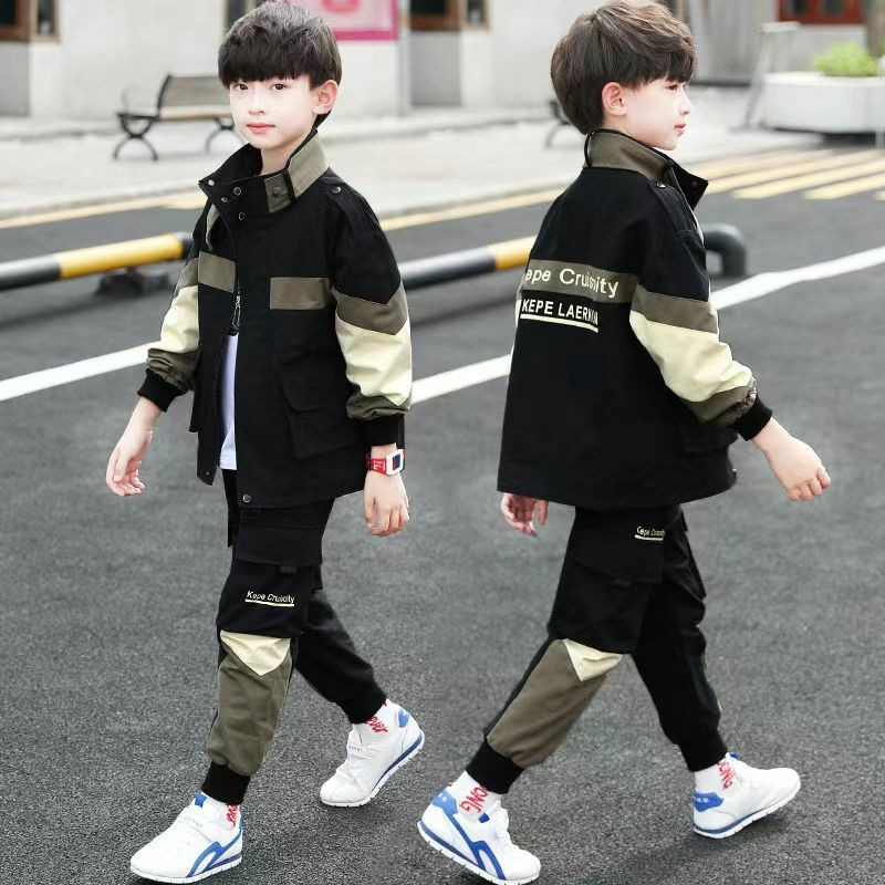 Tracksuit For Boy Sets For Children Boys Jacket and Pants 2Pcs Outfit Sets Junior Kids 3 4 6 8 10 12 Year 2024 New