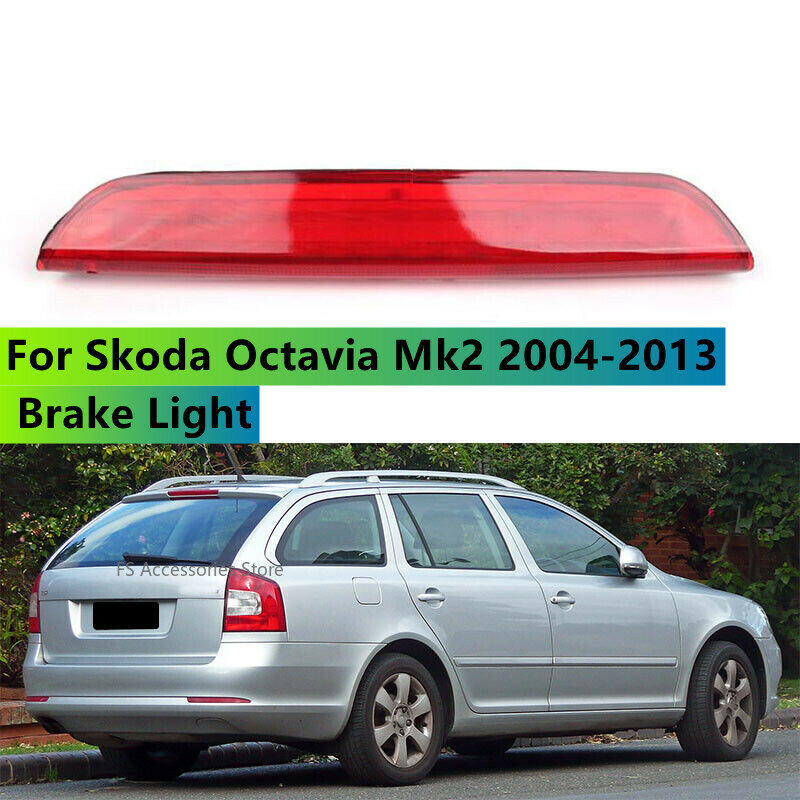 Pusat belakang mobil merah lampu berhenti lampu rem ketiga tingkat tinggi 3rd Lamp untuk Skoda Octavia Mk2 Estate 2004-2013 1Z9945097