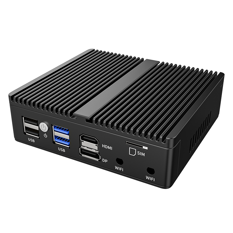 BKHD-Mini enrutador sin ventilador para PC, Intel N6000, J4125, N5105, NVME, 4x2,5G, NIC Lan, ITX, X86, Pfsense, Ubuntu, Linux, Win10