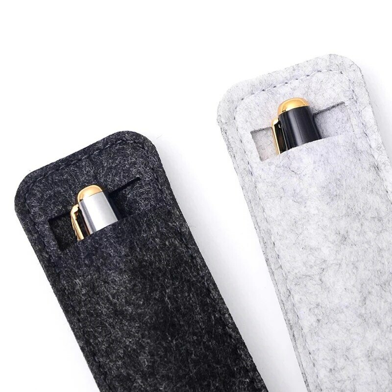 CPDD Durable Felt Pen for Case Holder Solid Color Fountain Pens Pouch Protective Sleeve Cover for Roller Ballpoint Gel Pen Pe