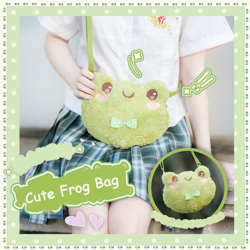 Casual Cute Travel Toy Gift Outdoor All-match Korean Style Handbags Women Handbags Cute Small Bags Frog