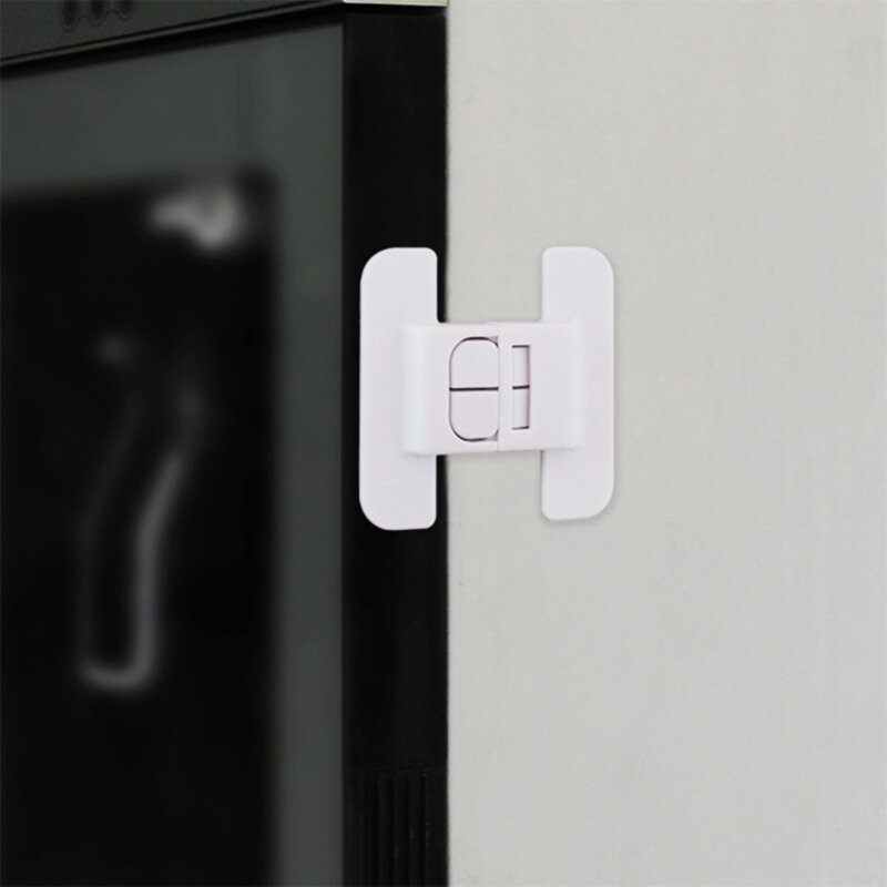 Kunci Kulkas Bayi Kunci Pintu Keamanan Bukti Hewan Peliharaan Mudah Dipasang untuk Freezer