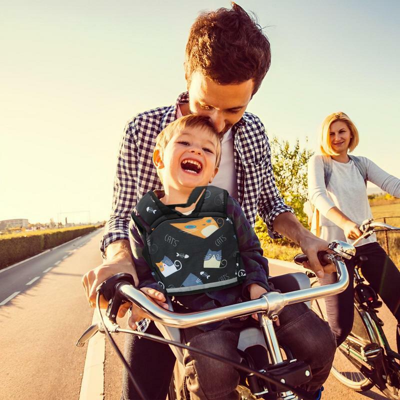 Детский ремень безопасности для мотоцикла, сетчатая Водонепроницаемая шлейка со светоотражающей полосой, с 3D защитой