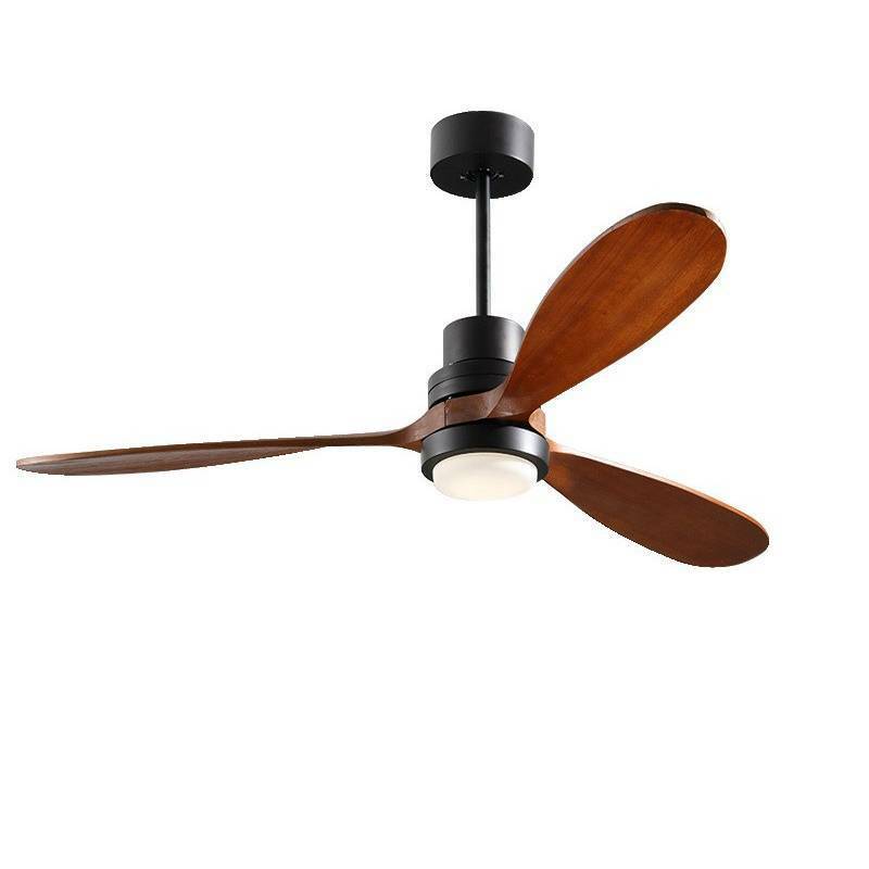 American solid wood variable frequency second-hand ceiling fan light 56-inch living room bedroom fan light