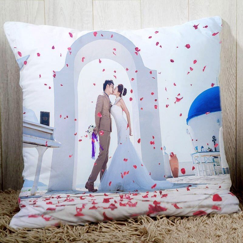 Чехол для подушки на заказ с фотографиями на свадьбе, изображения с логотипом в английском стиле, для дивана, кресла-кровати, 30x50 см, 50x70 см