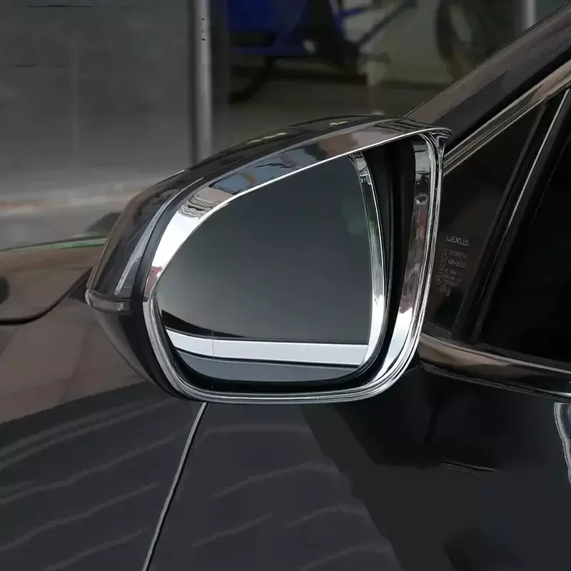 For Lexus RX 200t 300 450h 2016 2017 2018 2019 2020 2021ABS Chrome Side Rearview Mirror Eyebrow Covers Car Accessories