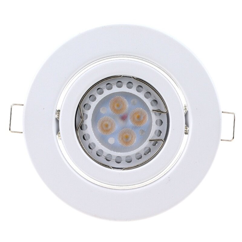 Interior LED Teto Spot Light Frame, ajustável Fitting Hole Lâmpada, luminária, soquete, GU10, MR16