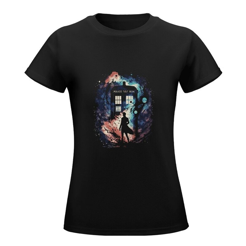 Dr Who-wibble wobly wobily barang nirkabel. T-shirt pakaian wanita lucu t shirt untuk wanita