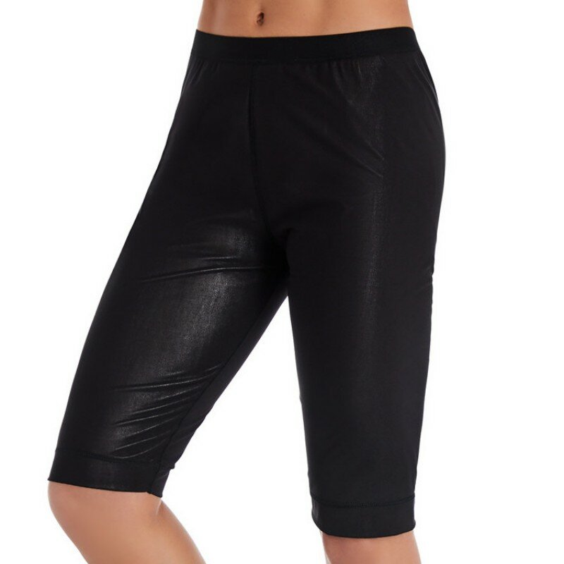 Moldeador de cuerpo para mujer, pantalones cortos de compresión de cintura alta, ejercicio, adelgazamiento, muslos, Sauna