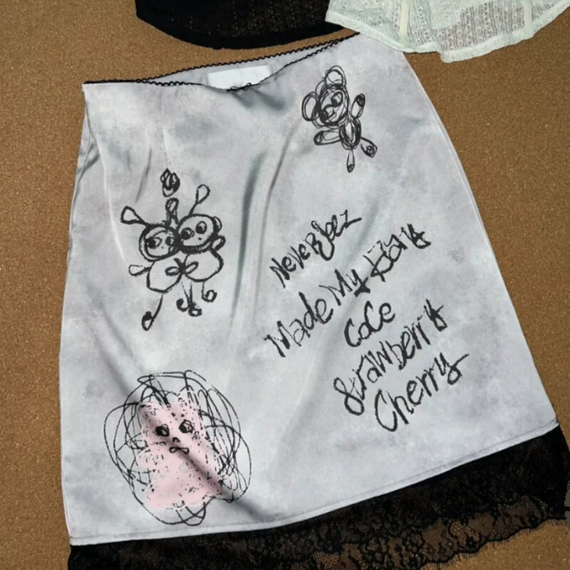 女性の膝丈のヴィンテージスカート,セクシーな空中ブランコスカート,カジュアルなストリートウェア,対照的な色,夏用,2022