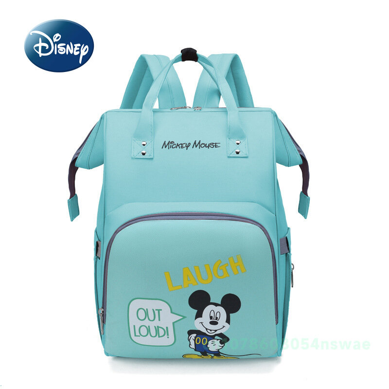 Новый рюкзак для подгузников Disney с Микки Маусом, мультяшная модная сумка для детских подгузников, многофункциональная Детская сумка, большая емкость, высокое качество