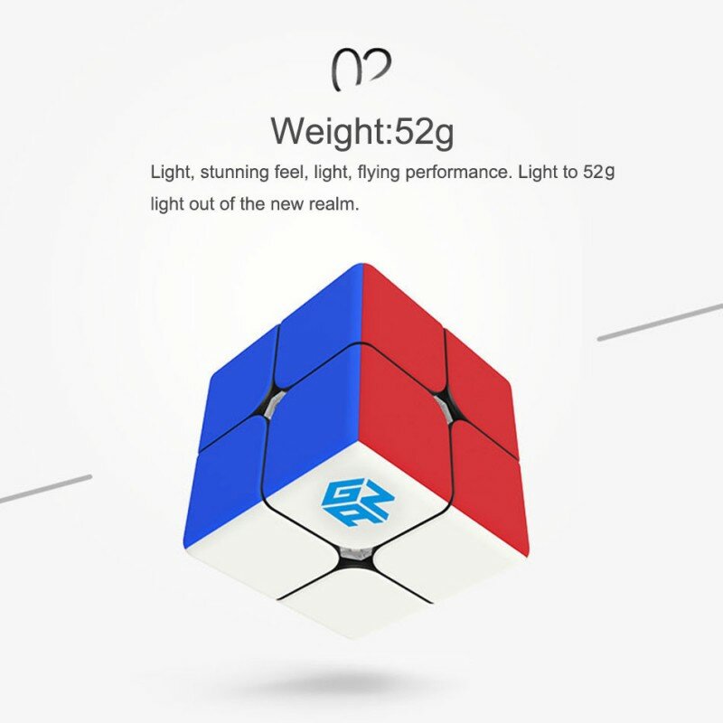 Gan249 v2 2x2x2 cubo mágico cubo 2 × 2 velocidade quebra-cabeça profissional gan 2x2 brinquedo infantil brinquedo frete grátis original cubo