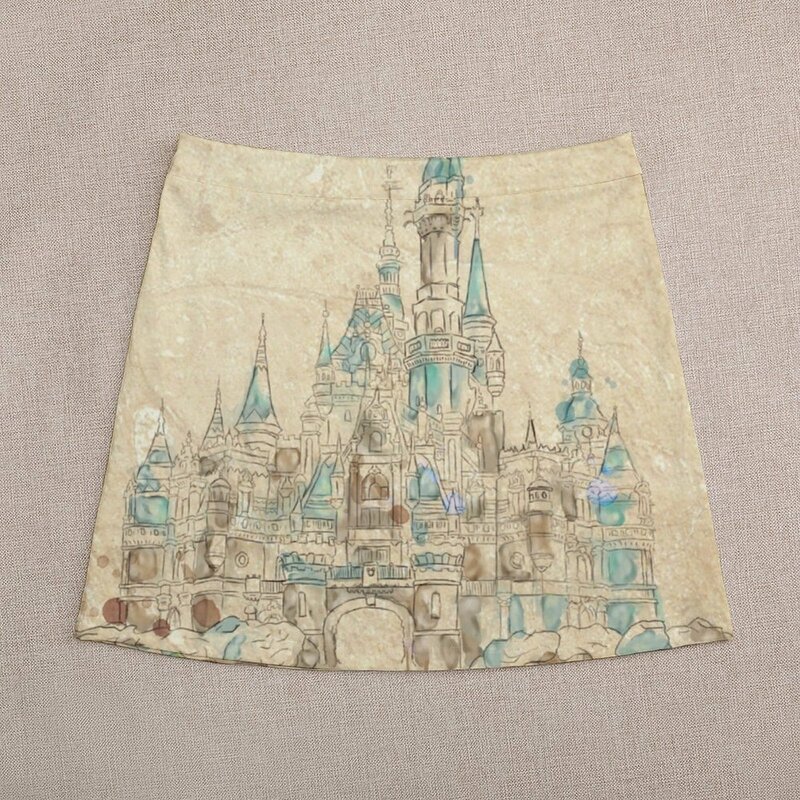 Enchanted Storybook Castle Mini saia para mulher, saia feminina, roupas externas, tendência, novo, 2023, 2023