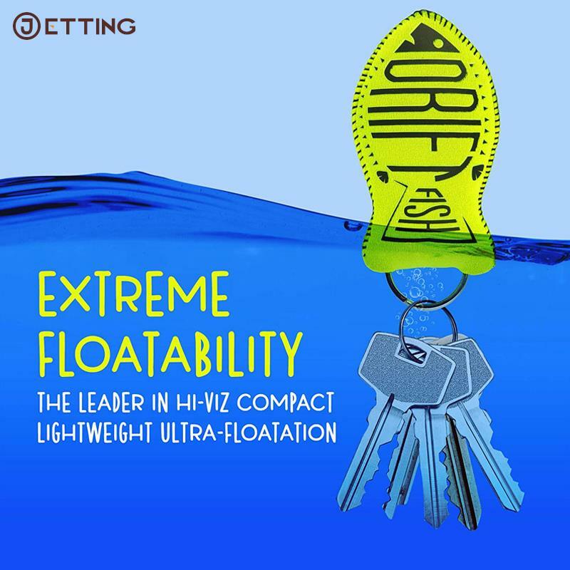 Llavero flotante de neopreno en forma de pez, llavero flotante de 1 piezas, para natación, accesorios de deporte acuático