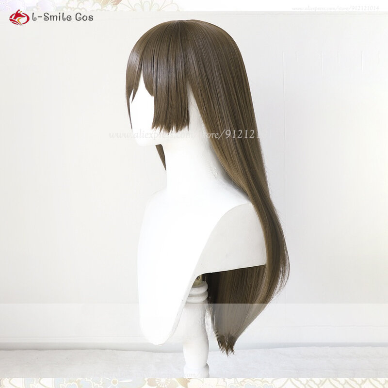 Wig Cosplay Anime Momozono Nanami Wig coklat panjang rambut sintetis tahan panas Wig Anime Tomoe Mi Zu Ki + topi Wig