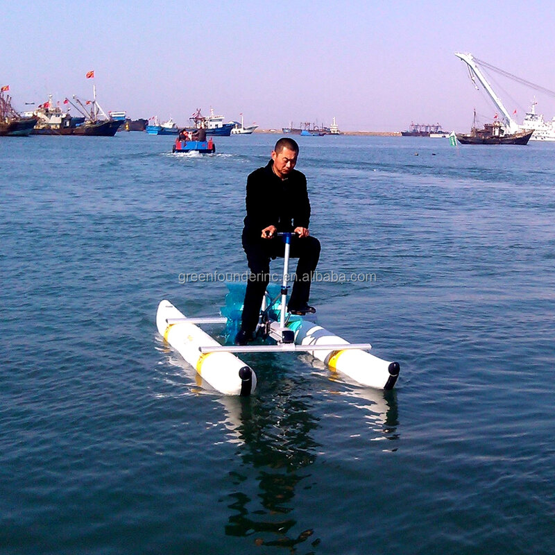 China hochwertige aufblasbare PVC-Pontons Wasser fahrräder Wasser fahrräder See fahrrad lieferant