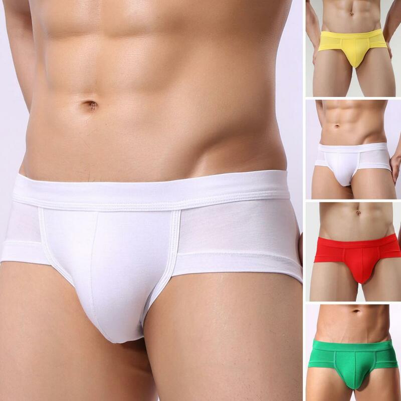 Men Underpants Low Waist Thin U Covex Men Underwear Breathable High Elastic Anti-septic Quick Dry No Constraint Pouch Men Briefs