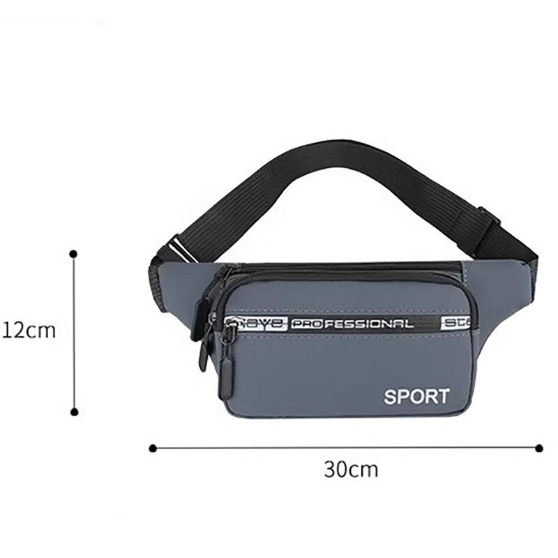 Waist Bag Waterproof Unisex Outdoor Fanny Pack Crossbody Bags For Chest Belt Bag Travel Phone Bag Oxford Chest Pack