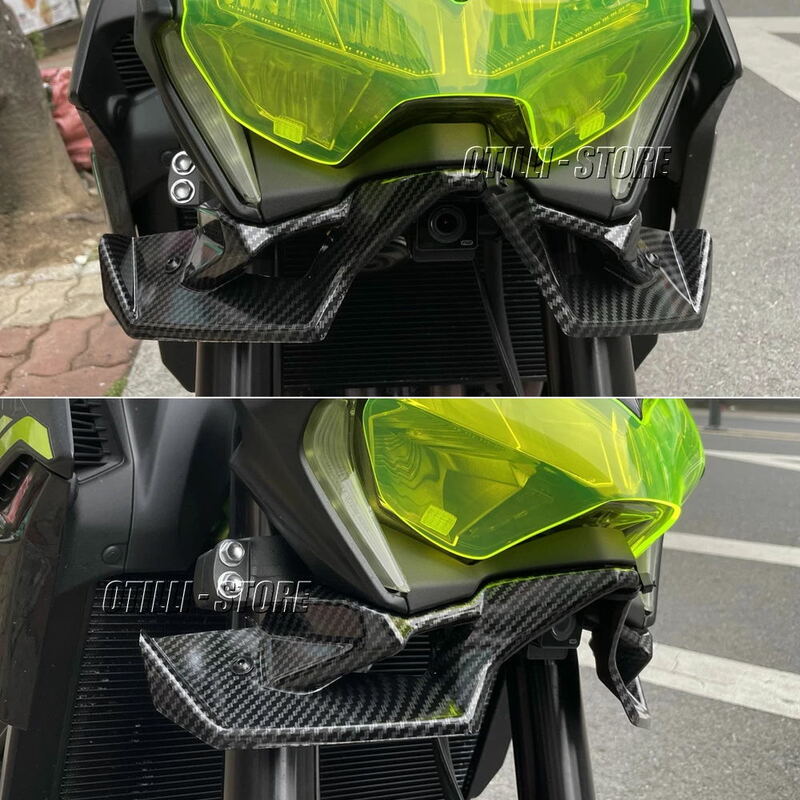 Новинка, обнаженный передний спойлер из углеродного волокна для мотоцикла Z 900, экодинамический спойлер для Kawasaki Z900 2020 2021 2022