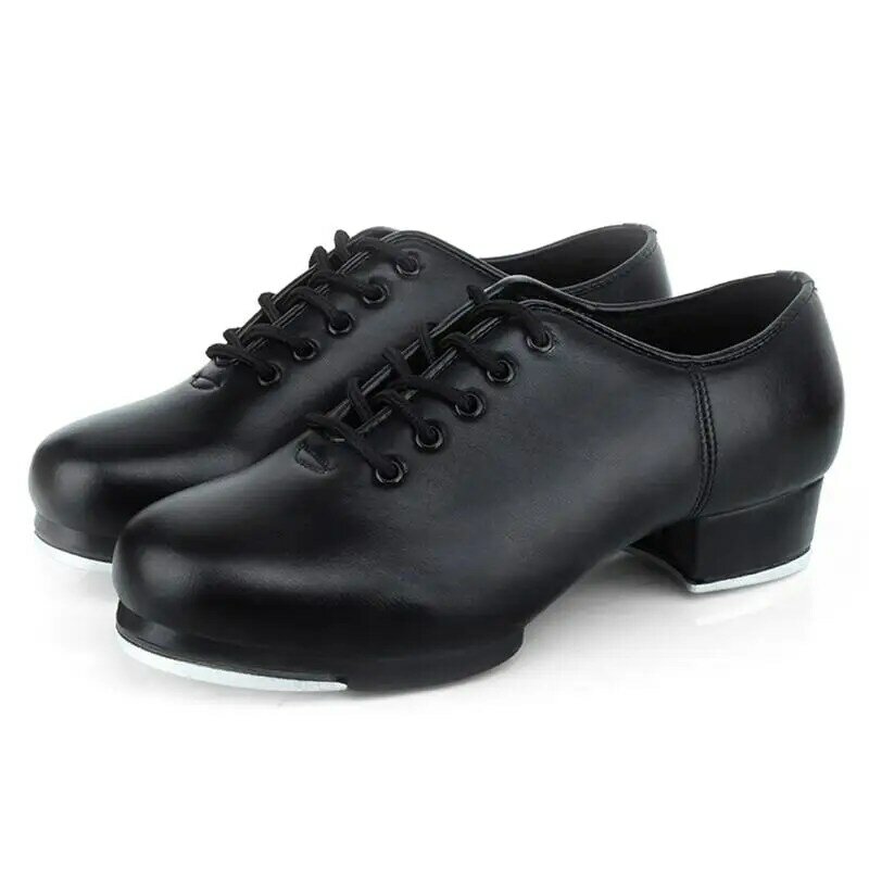 Erwachsene Tap Schuhe schnüren Split Sohle Schuhe Unisex Ballsaal Tanz Schuhe Jazz Step Dance atmungsaktive Pu Leder Charakter Schuhe