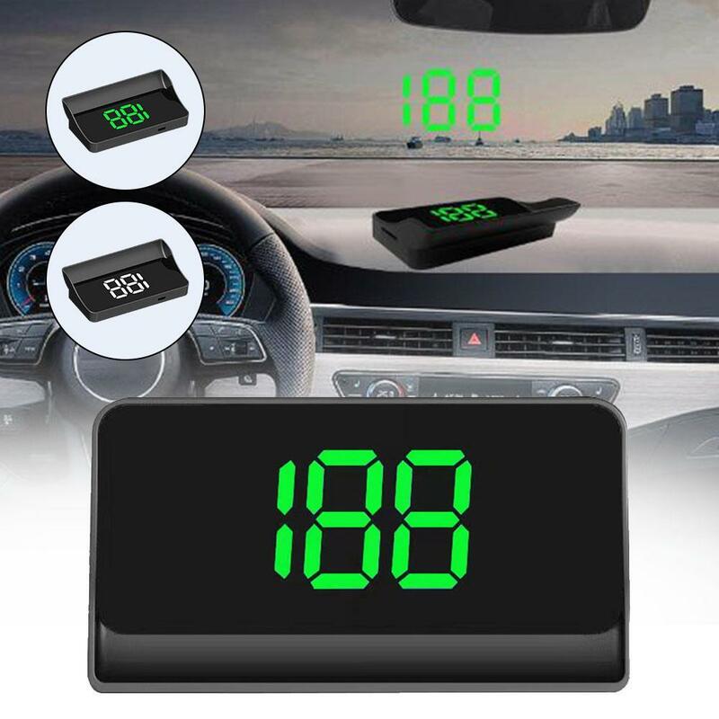 Proyektor kaca depan mobil, Speedometer GPS kecepatan KMH Digital HUD untuk semua mobil Aksesori elektronik