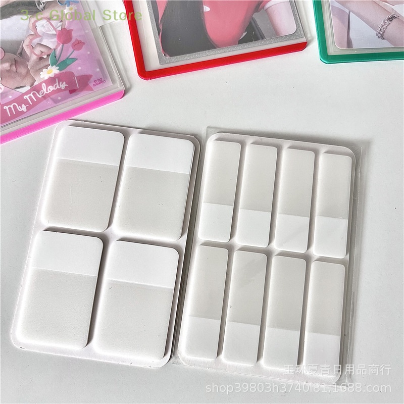 80/160Pages Frosted Simple Pure White Index Stickers Transparent Label Stickers DIY Sticky Notes Office School Supplies