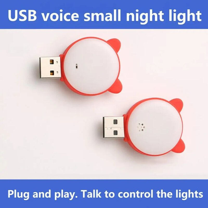 Lampu Samping Tempat Tidur LED Ukuran Kompak Nyaman Tahan Lama Pelindung Mata Lampu Baca Kecil Plug USB untuk Rumah