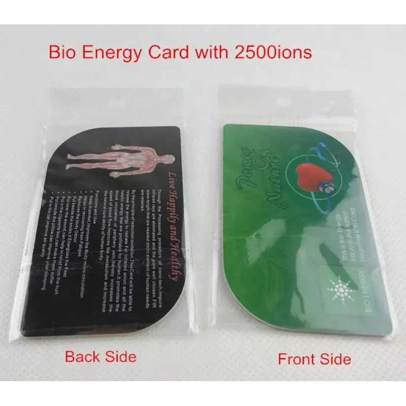 Kartu energi ion negatif bio quantum kustom kartu energi Bio patch/stiker anti radiasi untuk perawatan kesehatan orang