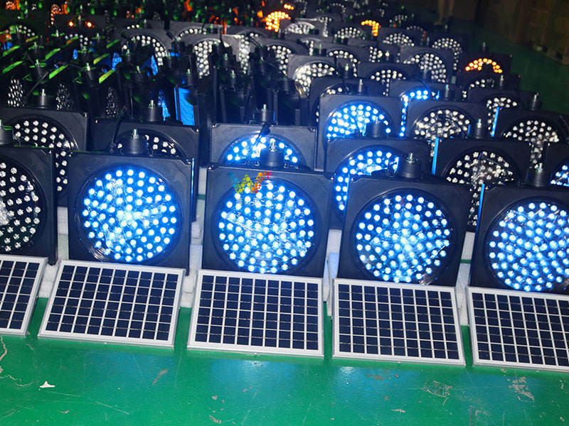 Kunden spezifisches Design 300mm Durchmesser blau LED blinkende Verkehrs sicherheits warnleuchte
