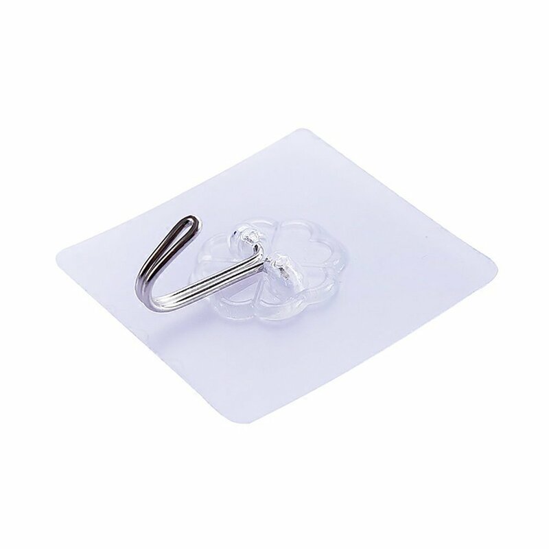 Вешалка Прозрачная непромокаемая, прочный крючок на присоске, Не оставляющий следов, мешок Opp, для ванной и кухни