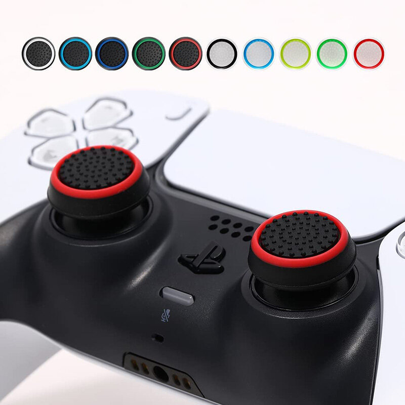 Thumbstick Joystick Analog Silikon Baru untuk Ps5 Ps4 Ps3 Xbox 360 Xbox One Controller Pengganti Joystick Grip Cap