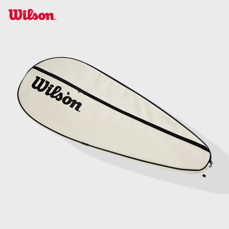 Wilson Pro Staff V14เคสไม้แร็กเก็ตแบบพรีเมี่ยม1แพ็คกระเป๋าเทนนิสน้ำหนักเบาใช้ในชีวิตประจำวันแบบพกพากระเป๋าแร็กเก็ตเดี่ยวของศาล WR8028401001