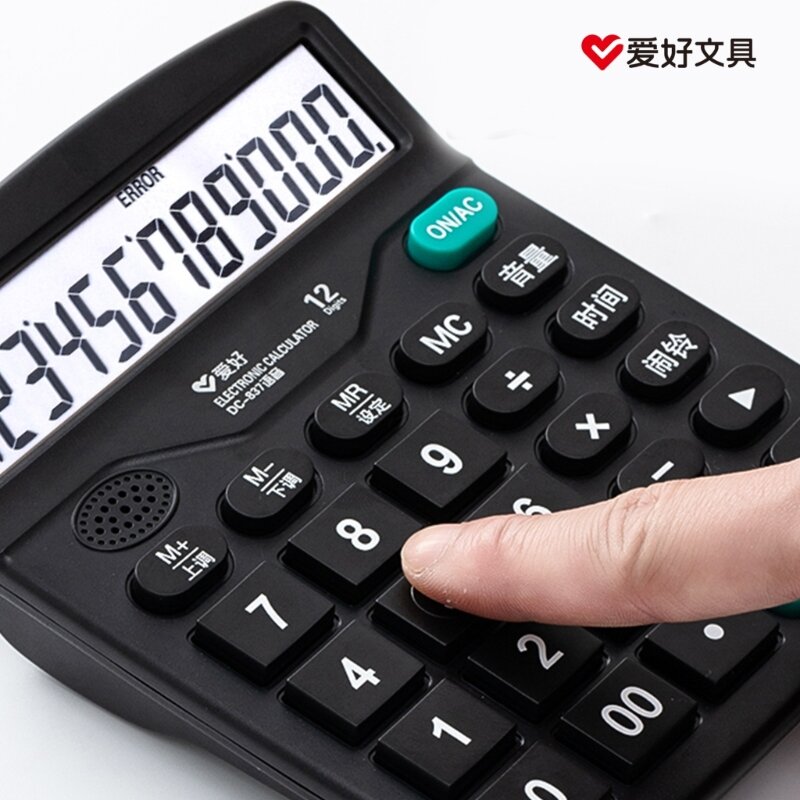 Calculadoras Calculadora eletrônica escritório com display 12 dígitos