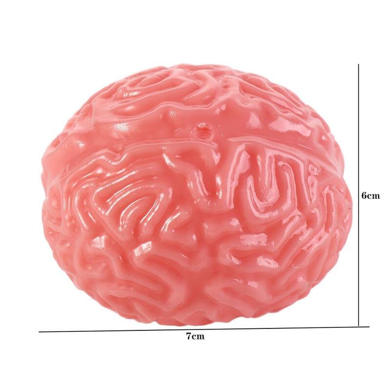 Squeeze Simulation Brain Fidget Brinquedo, Novidade Bonecas, Alongamento bola, Fofos, Humor