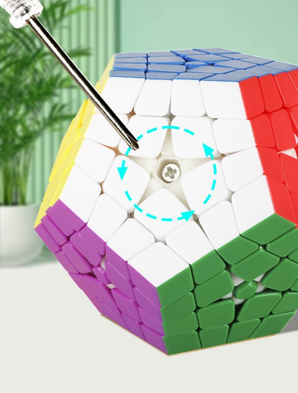 Shengshou 큐브 4x4 매직 큐브, 전문 12 면체 큐브 트위스트 퍼즐, 교육용 큐브 장난감