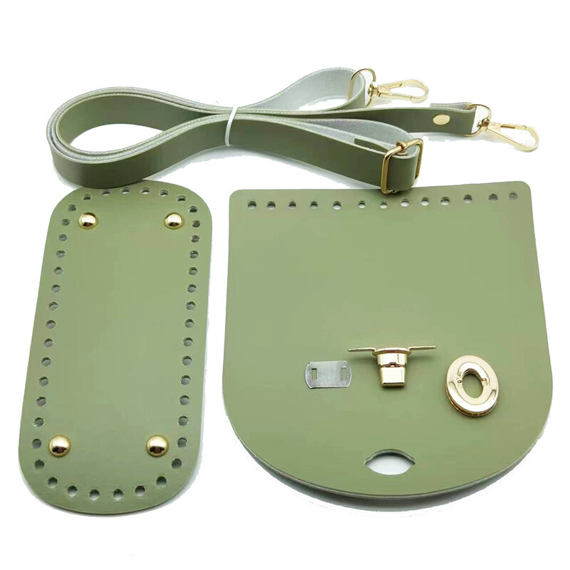 Handmade Leather Bag Strap Set, Tecido Bolsa Bottoms, Acessórios de Hardware para DIY, Bolsa de Ombro, Alta Qualidade