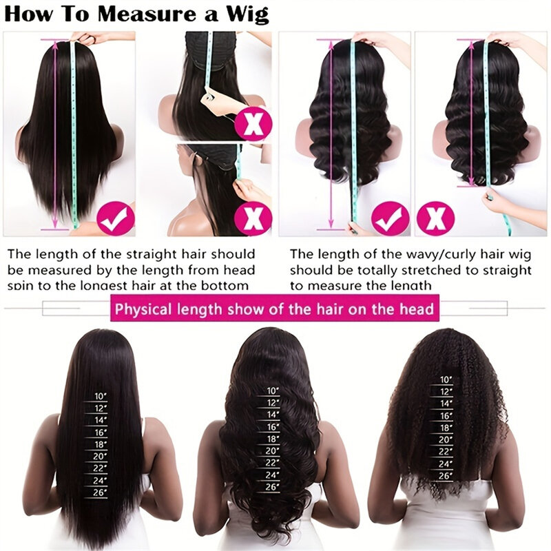 Brazilian Curly Human Hair Wig 16-32 Inch 150%-180% Density  Loose Deep Wave Wigs Natural Black Color Human Hair