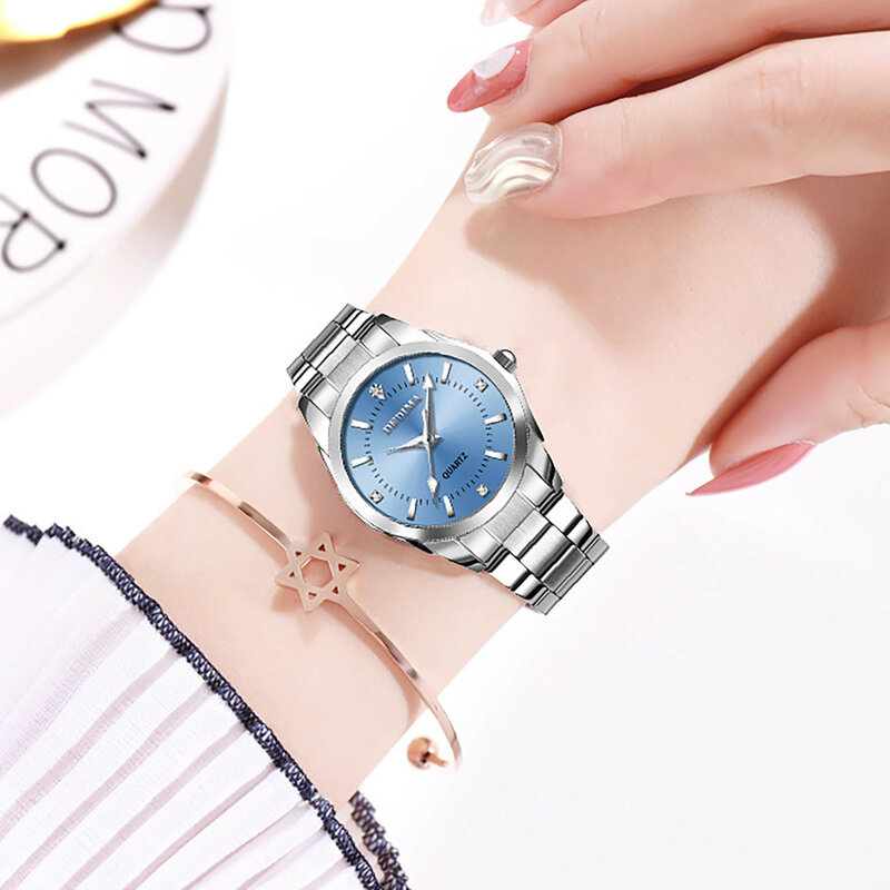 여성용 럭셔리 시계 커플 시계, 방수 시계, 여학생 쿼츠 핸드 시계, Reloj Mujer De Lujo