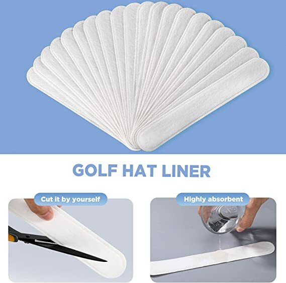 Sombrero Invisible absorbente de sudor, almohadillas de forro, gorra de béisbol de verano, banda para el sudor antisuciedad, pegatinas de tira reductora de tamaño