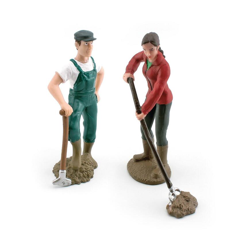 5xFarmer People Figures Realistic Farm Keeper Figurines for Reward Gift man