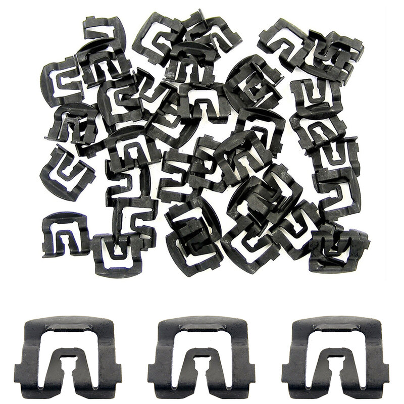 Brand New High Quality Windshield Clips 40PCS Auto Parts Black Car Interior Car Clips Fasteners For Ford 64-93