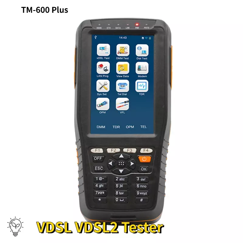 Тестер TM-600 VDSL VDSL2 для линия xDSL, инструменты для тестирования и обслуживания ADSL/ADSL2/ADSL2 +/VDSL2 /READSL/ Fast Copper Test s с DMM