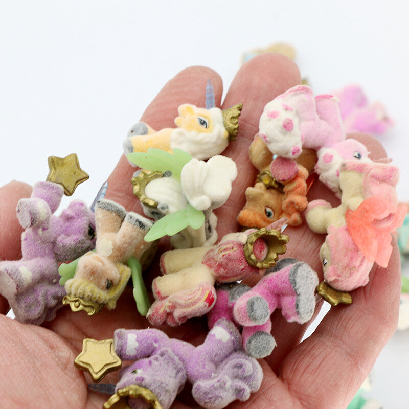 Anime Figur Kawaii Beflockung kleine Pony Puppe Stut fohlen Sterne Sammlung Skylia Hexen Schmetterling Dekoration Modell Spielzeug Kinder Geschenke