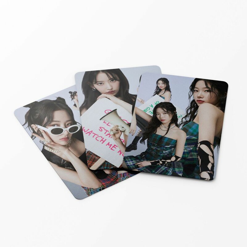 55PCS/set Kpop LE SSERAFIM ANTIFRAGILE NEW Ablum FEARLESS Girl Group IVE Lomo Cards Photocard Cute Print Card Poster Fans Gift
