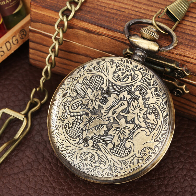 Reloj de bolsillo con temática de pesca para hombre, pulsera con cadena de cintura colgante, movimiento de cuarzo Premium, esfera con números arábigos, coleccionables únicos