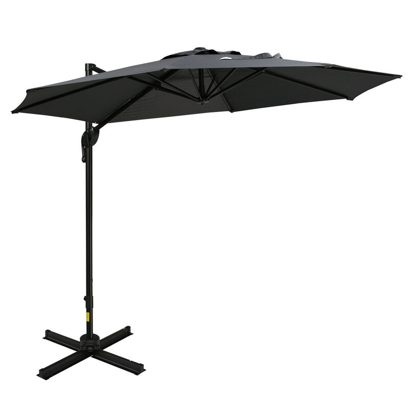 Наружный тент для крыльца, покрытый зонтиком, с УФ-стойкостью и вращением на 360 градусов