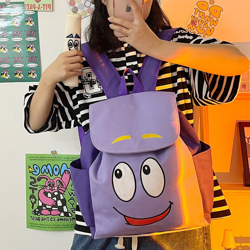 Sac à dos Kawaii Disney Dora The Explorer pour enfants, sac messager de grande capacité, sac d'école pour étudiants, nouveau, A4