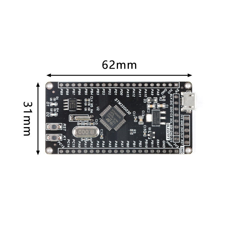 STM32G030C8T6 entwicklung bord system board mikrocontroller core board
