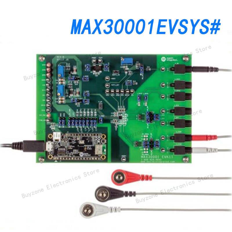 MAX30001EVSYS # оценочный комплект, MAX30001 измерение биопопентиального и биоимпеданса, носимые разработки