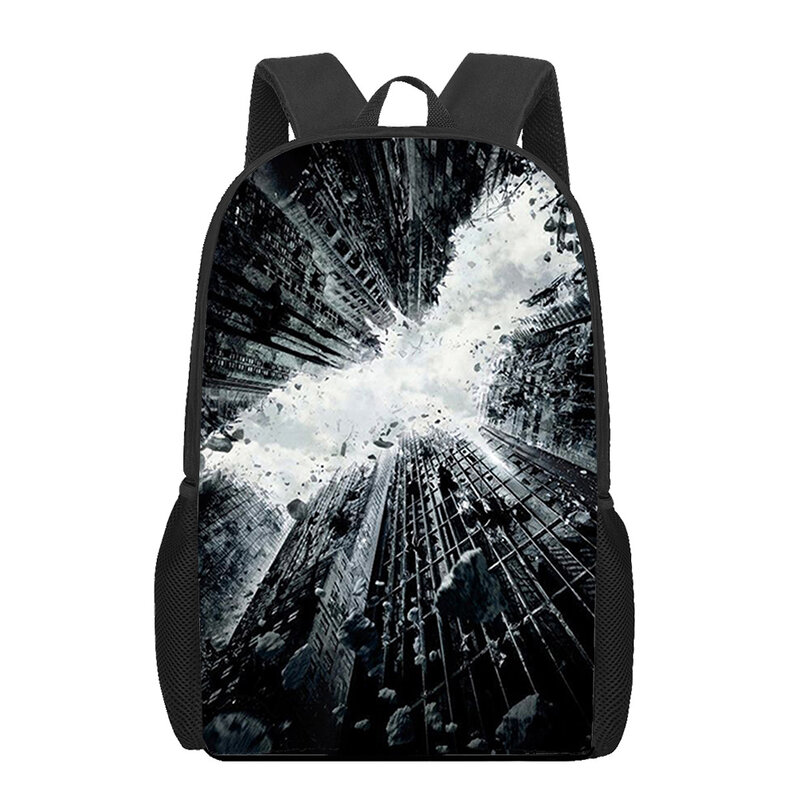 Школьный рюкзак для мальчиков и девочек-подростков, повседневная вместительная сумка для книг с художественным принтом, 16 дюймов